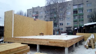 Custom-design house, Ivanovo: wall assembly