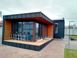 40 m² guest house built to a custom design, Yaroslavl Region