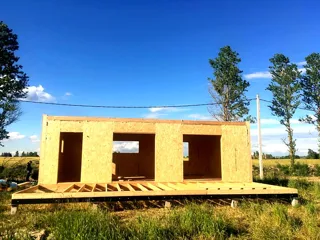 Haus nach Projekt „Mistika - S2.8“, Dorf Bolshaya Ivanovka: Wandmontage