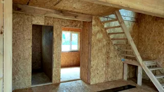 House, “Yessentuki 8x8” design, Berkino village: interior partitions