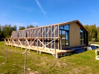 Haus nach Projekt „Barnhouse 110“, Dorf Ivantsevo: Fassadenverkleidung