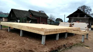 House based on the “Yessentuki 8x8” design, Berkino village: SIP panel floor at level 0