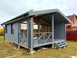 Haus nach Projekt „Chalet 45“, Gebiet Kostroma: Fertiges Haus