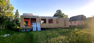 Haus 153,4 m² nach individuellem Projekt, Dorf Vereskunovo: Wandmontage