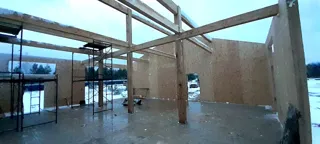 Garage nach individuellem Projekt, Gebiet Iwanowo: Dach