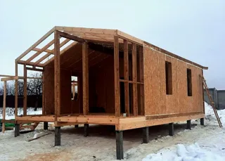 Haus 54 m², Projekt „Barnhouse 39“, SNT „Parus“