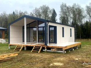 Haus nach Projekt „Barnhouse 45“, Gebiet Iwanowo: Fertiges Haus