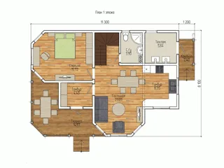 Banja, Projekt „Florida“, Dorf Balabanovo: Grundriss des Projekts