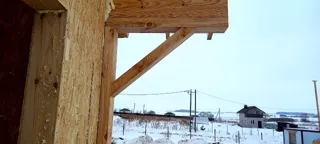 130 m² house built to a custom design, Ovchukhi village: wall assembly