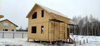 Haus 111 m², individuelles Projekt, Dorf Shchipousikha: Obergeschoss und Dachgeschoss
