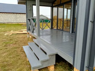 Haus nach Projekt „Chalet 45“, Gebiet Kostroma: Fertiges Haus