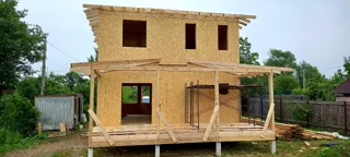 Haus 123,5 m² nach individuellem Projekt, Furmanov: Dach
