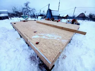 Haus nach Projekt „Awdeewo“, Dorf Minskoe: SIP-Boden auf Höhe 0
