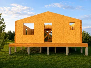 Haus nach individuellem Entwurf, Region Wologda: Wandmontage