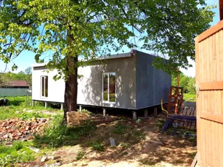 Haus nach Projekt „Mistika - E2.8“, Dorf Kurdumovo: Fertiges Haus