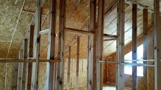 Haus nach Projekt „Dmitrowo“, Dorf Lupychevo: Innenwände