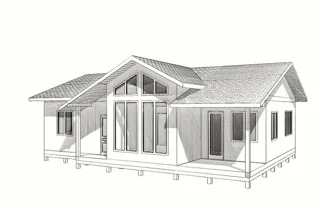 Custom-design house, Svetloe village: project floor plan