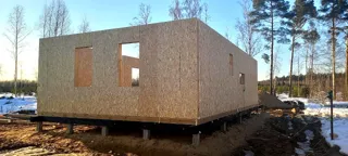 Özel projeye göre 145 m² ev, Kopnino köyü: duvar montajı