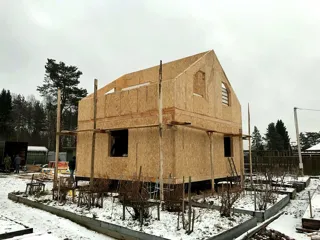 Haus nach Projekt „Amulet“, Dorf Agalatovo: Fertiges Haus