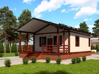 Haus nach Projekt „Finnisch 60“, Kazan: Projektvisualisierung