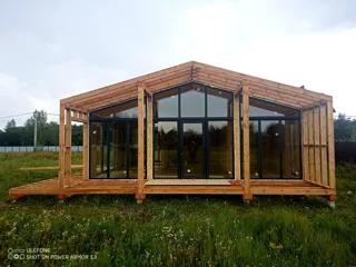 Haus nach Projekt „BarnHouse 76“, Gebiet Iwanowo: Dach