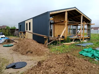 “Barnhouse 76.1” projesine göre ev, Leningrad bölgesi