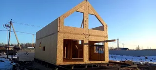 Özel projeye göre 145 m² ev, Kopnino köyü: duvar montajı