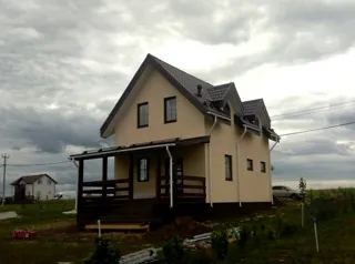 Haus nach Projekt „Garmonija 122.89“, Dorf Shirino: Fertiges Haus