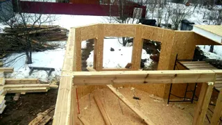 Haus nach Projekt „Ewropa“, SNT „Weteran-5“: Wandmontage