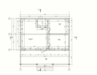 Haus 62 m² nach individuellem Projekt, Dorf Ankudinovo: Projektgrundriss