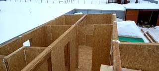 Haus 48 m², individuelles Projekt, Siedlung „Nowoe Jusupowo“: Wandmontage