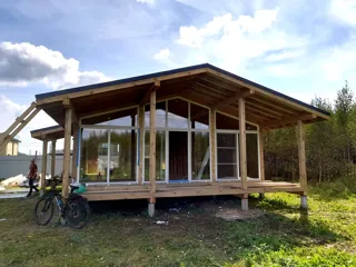 Haus nach individuellem Entwurf, Dorf Konokhovo: fertiges Gebäude