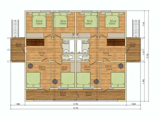 Haus nach Projekt „Townhouse - 1“, Ivanovo: Projektgrundriss