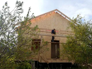 Custom-design house, Arkhangelsk Region: roofing