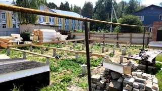 Özel projeye göre 148 m² ev, Ivanovo: temel ve alt bağlama kirişi