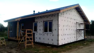 House, “Ivalo” design, Beli village: facade finishing