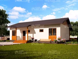 House based on the “Ivalo” design, Beli village: design rendering