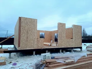 Custom-design house, Kostroma: wall assembly