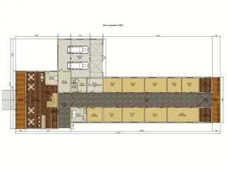 Haus nach Projekt „Barskoe pomeste“, Gebiet Kostroma: Projektgrundriss