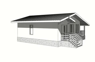 Özel projeye göre 71 m² ev, Moskova bölgesi: proje görselleştirmesi