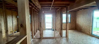147 m² ev, “Yesentuki 8x8” projesi, Kalachevo köyü: iç bölme duvarlar