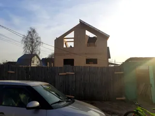 Haus nach Projekt „Dorofejewo“, Kovrov: Wandmontage