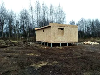 House based on the “Style 44.2.8” design, Lipovitsy village: completed house