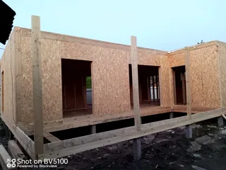 Haus 102 m², Projekt „Mistika - E2.8“, Gebiet Moskau: Wandmontage