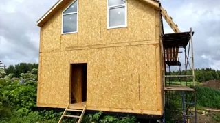 Haus 100 m² nach individuellem Projekt, Dorf Babaikha: Wandmontage