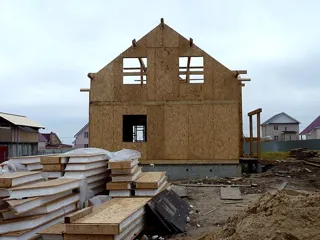 Haus nach Projekt „Bayern 193.54“, Nizhniy Novgorod: Wandmontage