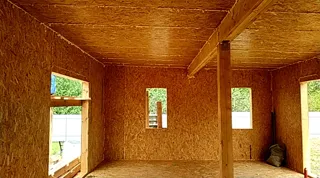 Haus nach Projekt „Mistika - S2.8“, Dorf Kukarino: Innenwände