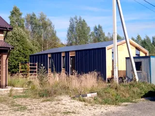 “Barnhouse 76.1” projeli ev, Yadrominskoe kasabası: cephe kaplaması