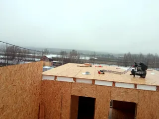 Haus 76 m² nach individuellem Projekt, Dorf Tulchino: Wandmontage