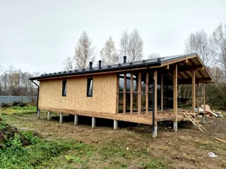 Haus nach Projekt „Chalet 76.3“, Gebiet Iwanowo: Fertiges Haus